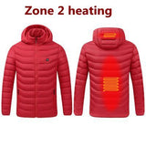NWE Men Winter Warm USB Heating Jackets Smart Thermostat Pure