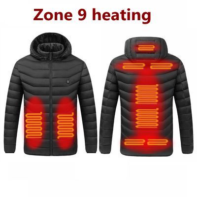 NWE Men Winter Warm USB Heating Jackets Smart Thermostat Pure