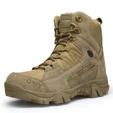 Military Ankle Boots Men Outdoor Genuine Leather Tactical Combat