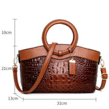 Women Luxury Handbags Women Bags Designer Crossbody Bags Female Crocodile Leather Handbag Ladies Shoulder Bag Tote Retro Handbag